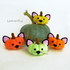 Amigurumi pattern for Halloween pumpkin cat. Crochet Halloween souvenir