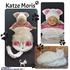 Baby Katzen Schlafsack, Pucksack Moris mit Mütze