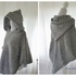 Pattern hooded poncho