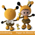 173DE Häkelanleitung Puppe im Bienen Kleid - Amigurumi PDF Stelmakhova CP