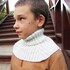 Shirtfront scarf, knitting pattern, dickey toddler child adult.