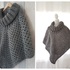 Crochet pattern poncho with cowl