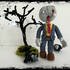 Trick or Treat - Zombie Waldemar with tree and raven - crochet pattern