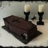 Trick or Treat - coffin with candlesticks - crochet pattern