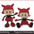 158DE Häkelanleitung Puppe im Halloween Kleid - Amigurumi PDF Stelmakhova CP