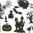 Halloween Silhouette Stickdatei