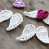 Pair of Wings, Angel Wings with Heart - Crochet Pattern