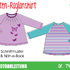 Falten-Raglanshirt • Kinder Gr. 74 - 134 • Näh-E-Book & Schnittmuster