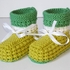 Strickanleitung Baby-Booties, Babyschuhe ohne Nadelspiel, Sohlenlänge 10 cm