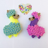 Crochet Pom Pom Llama pattern. Christmas ornament and alpaca souvenir.