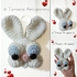 Crochet pattern rabbit keychain PDF ternura amigurumi english