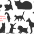 Hund und Katze Silhouette Stickdatei