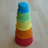 Crochet pattern for a toddler's toy "stacking cups"