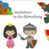 Ritter, Drache, Burg und Burgfräulein Stickdatei