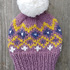 Nordic toque // knit beanie // knitting pattern // fair isle pattern // Mountain Toque // Christmas Toque