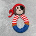 Monkey pirate rattle crochet pattern