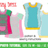 Jersey knit dress for girls // Euro sizes 80-122 / US-size 18m to 7 sewing pattern