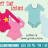 leotard pattern ballet suit girls • sewing PDF • sizes EU 92 - 158 (= US 2-13)