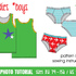 Undies for boys • sewing pattern • EU sizes 74-152, US-size 9M - 12