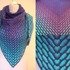 crochet pattern triangular shawl "Atlantis", easy and popular