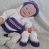 Strickanleitung - Babyset "Sophie", 1 - 3  Monate