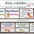 ITH Stickdateien Babyschilder für den 13x18 Rahmen