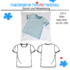 1313 Schnittmuster Kinder T- Shirt Kindershirt Shirt kurzarm Gr.92-128 PDF