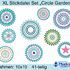 ★XL Stickdatei Set "Circle Garden" ★41-teilig ★10x10★