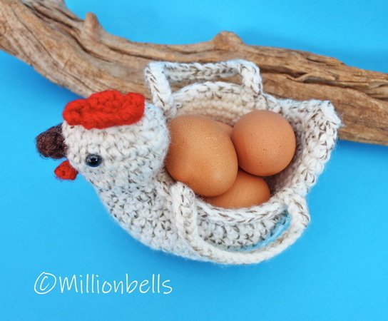 How to Crochet a Chicken Pin Holder [EASY]