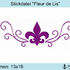 ★Stickdatei "Fleur de Lis" ★13x18★ Französische Lilie ★