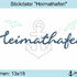 ★Stickdatei "Heimathafen" ★ Anker ★13x18★