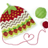 Babyhat STRAWBERRY MUFFIN, knitting pattern in 2 sizes