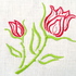 Stickdatei Rose Rosenknospe Rosenzweig 10x10cm SET