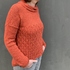 Strickanleitung, Pullover mit Blattmuster