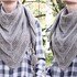 Shawl "As knitted" 110 x 163 x 71 (size changeable)