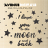 I love you to the moon and back Cutting files DXF, EPS SVG, PDF vector clipart vectors