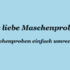 Die Maschenprobe