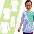 Ebook Schnittmuster Nähanleitung Kinder Shirt  Gr. 80 bis 164 Ebook Langarm Rüschenshirt