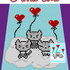 Häkelmuster *3 Little CATS * Grafik für C2C Decke