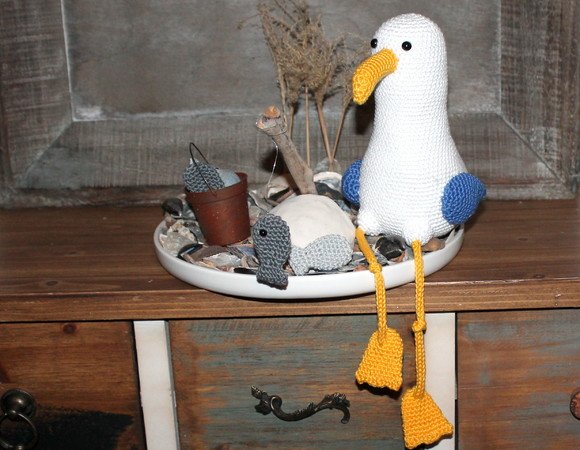 Seagull Marvin And Freinds Crochet Pattern