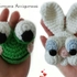 Crochet pattern x 2: rabbit and frog 2 PDF ternura amigurumi english- deutsch- dutch