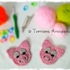 crochet pattern appliqué of pig PDF ternura amigurumi english- deutsch-dutch