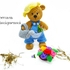 Crochet pattern, LEO, the gardener bear 34cm! PDF ternura amigurumi english- deutsch- dutch