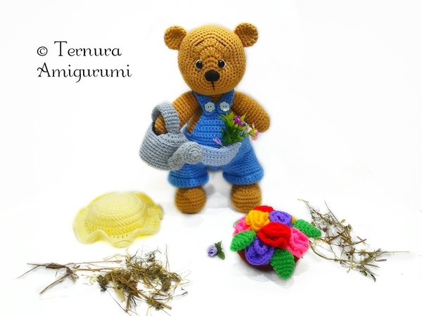 amigurumi max teddy bear crochet PDF pattern tutorial crochet