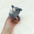 Crochet Pattern Rhino Rattle, crochet Babyrattle