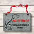 Stickdatei Türschild Hund, 13 cm x 18 cm