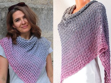 Detailed crochet instructions for shawls | crazypatterns