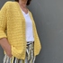 Strickanleitung, Strickjacke mit dreiviertel Ärmeln