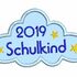 Stickdatei Schulanfang 2019 Applikation Wolke 10x10cm