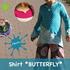 Mädchen Shirt *BUTTERFLY* von klecksMACS - Nähanleitung / E-Book in PDF